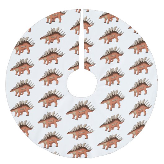 Kentrosaurus-Cartoon Polyester Weihnachtsbaumdecke (Vorderseite)