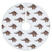 Kentrosaurus-Cartoon Polyester Weihnachtsbaumdecke (Vorderseite)