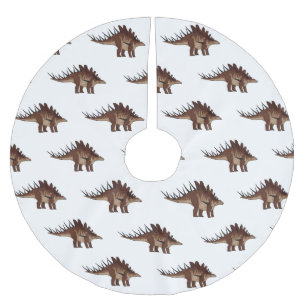 Kentrosaurus-Cartoon Polyester Weihnachtsbaumdecke