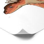 Kentrosaurus-Cartoon Poster (Ecke)