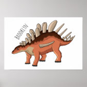 Kentrosaurus-Cartoon Poster (Vorne)