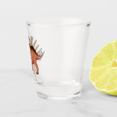 Kentrosaurus-Cartoon Schnapsglas (Rechts)