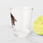 Kentrosaurus-Cartoon Schnapsglas (Rechts)