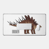 Kentrosaurus-Cartoon Schreibtischunterlage (Tastatur & Maus)