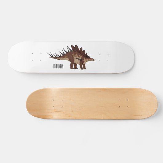 Kentrosaurus-Cartoon Skateboard (Horizontal)