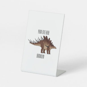 Kentrosaurus-Cartoon Sockelschild
