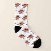 Kentrosaurus-Cartoon Socken (Rechts - Außen)