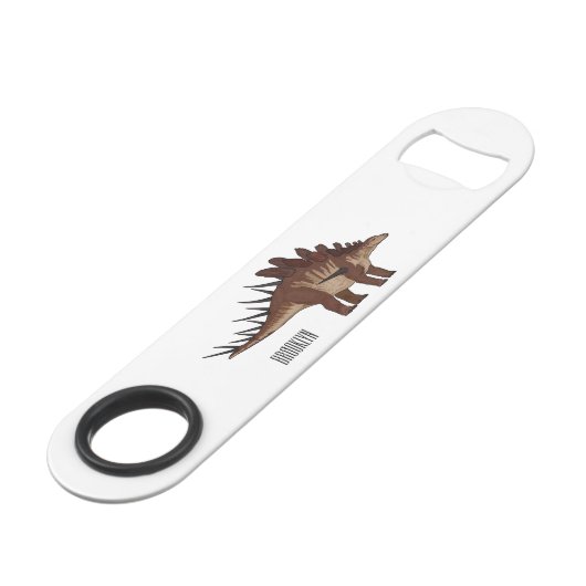 Kentrosaurus-Cartoon Speed Flaschenöffner (Vorderseite Schrägansicht)