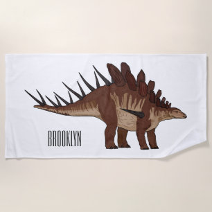 Kentrosaurus-Cartoon Strandtuch