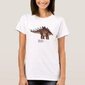 Kentrosaurus-Cartoon T-Shirt (Vorderseite)