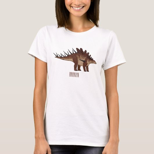 Kentrosaurus-Cartoon T-Shirt (Vorderseite)