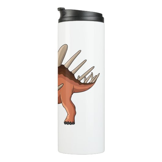 Kentrosaurus-Cartoon Thermosbecher (Nach rechts gedreht)