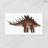 Kentrosaurus-Cartoon Visitenkarte (Rückseite)