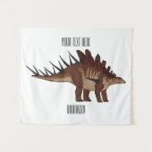 Kentrosaurus-Cartoon Wandteppich (Vorderseite (Horizontal))