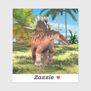 Kentrosaurus Dinosaur Dschungel Prähistorische Kun Aufkleber