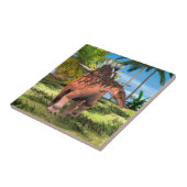 Kentrosaurus Dinosaur Dschungel Prähistorische Kun Fliese (Seite)