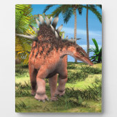 Kentrosaurus Dinosaur Dschungel Prähistorische Kun Fotoplatte (Vorderseite)
