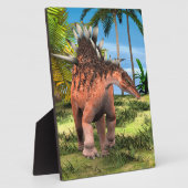 Kentrosaurus Dinosaur Dschungel Prähistorische Kun Fotoplatte (Seite)