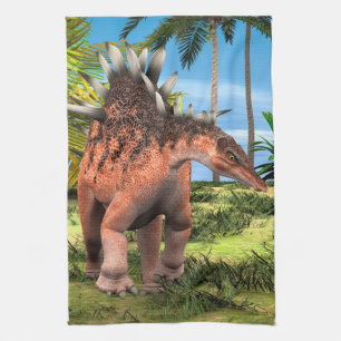 Kentrosaurus Dinosaur Dschungel Prähistorische Kun Handtuch