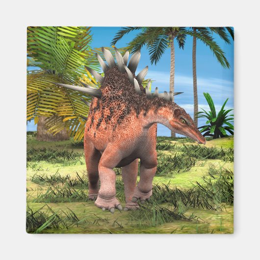 Kentrosaurus Dinosaur Dschungel Prähistorische Kun Magnet (Vorne)
