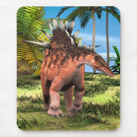 Kentrosaurus Dinosaur Dschungel Prähistorische Kun Mousepad (Vorne)
