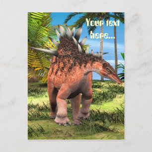 Kentrosaurus Dinosaur Dschungel Prähistorische Kun Postkarte