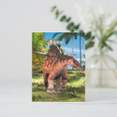 Kentrosaurus Dinosaur Dschungel Prähistorische Kun Postkarte (Stehend Vorderseite)