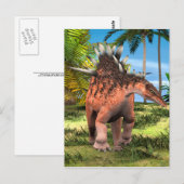 Kentrosaurus Dinosaur Dschungel Prähistorische Kun Postkarte (Vorne/Hinten)