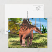 Kentrosaurus Dinosaur Dschungel Prähistorische Kun Postkarte (Vorne/Hinten)