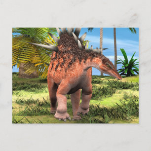 Kentrosaurus Dinosaur Dschungel Prähistorische Kun Postkarte
