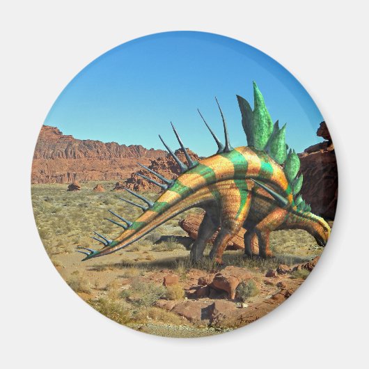 Kentrosaurus Dinosaur Magnet (Vorne)