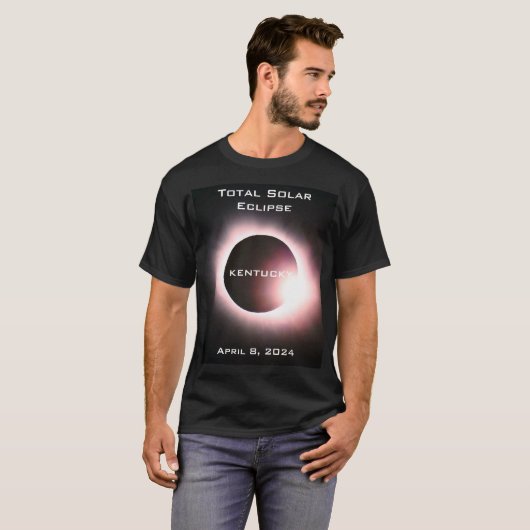 KENTUCKEY Gesamte Sonnenfinsternis 8. April 2024 T-Shirt (Vorne ganz)