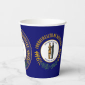 Kentuckian Flag & Seal, Flag of Kentucky Pappbecher (Rückseite)