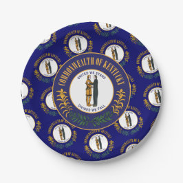 Kentuckian Flag & Seal, Kentucky Pappteller