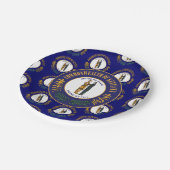 Kentuckian Flag & Seal, Kentucky Pappteller (Schrägansicht)