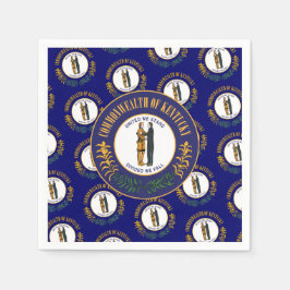 Kentuckian Flag & Seal, Kentucky Serviette