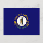 Kentucksche Flagge, Flagge von Kentucky Postkarte (Vorderseite)