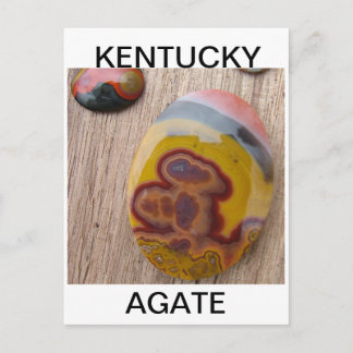 Kentucky Agate für Rockhounds Postkarte