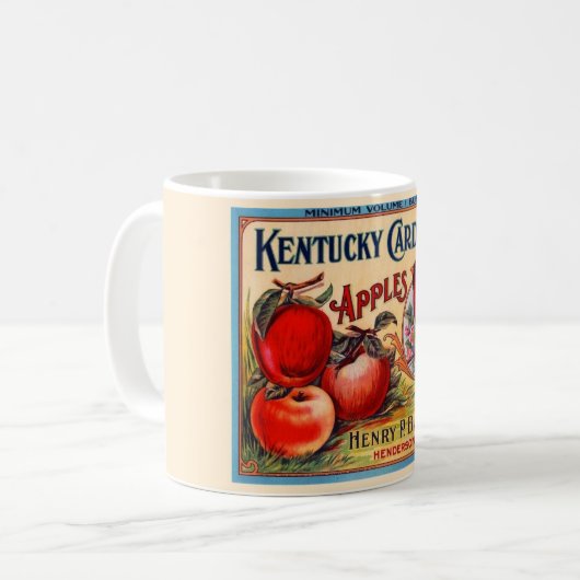 Kentucky-Apfel-Tasse Kaffeetasse (Vorderseite Links)