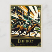 Kentucky | Art Deco Postkarte (Vorderseite)