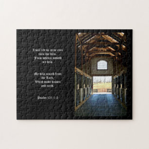 Kentucky Aussicht aus der Scheune, Psalm 121:1-2 Puzzle