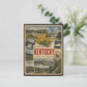 Kentucky Authentische Vintage-Postkarte Postkarte (Stehend Vorderseite)