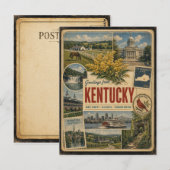 Kentucky Authentische Vintage-Postkarte Postkarte (Vorne/Hinten)