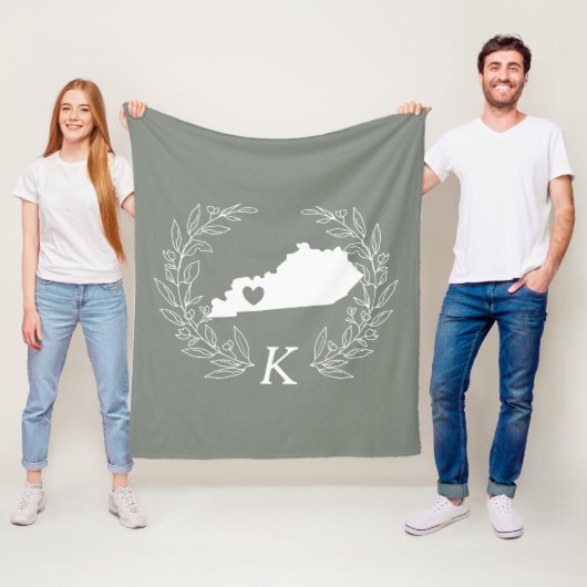 Kentucky-Blätter für Kentucky-Kartenkranz Fleecedecke (Beispiel)