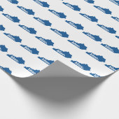 KENTUCKY BLAU STAAT GESCHENKPAPIER (Ecke)