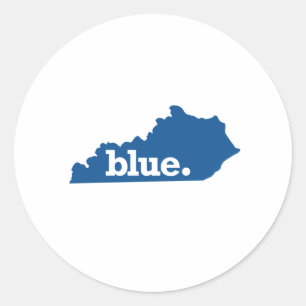 KENTUCKY BLAUER STAAT RUNDER AUFKLEBER