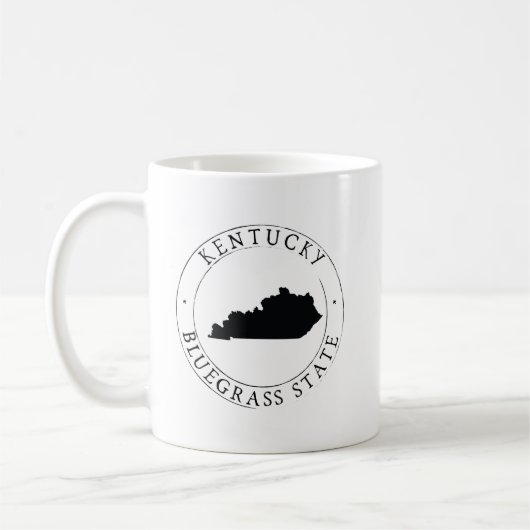 Kentucky Blue Grass Staat Kaffee Tasse (Links)