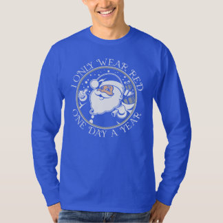 Kentucky Blue Santa Long Sleeve T - Shirt