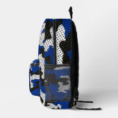 Kentucky Blue White Classic Camo Pattern Bedruckter Rucksack (Rechts)