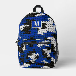 Kentucky Blue White Classic Camo Pattern Bedruckter Rucksack